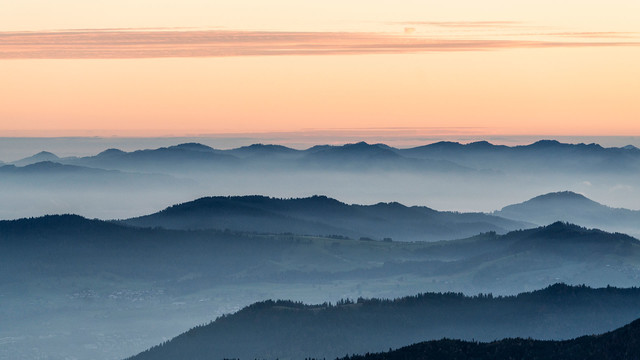 Sonnenuntergang auf der Rigi