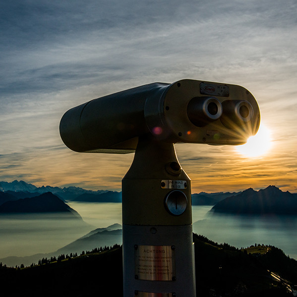 Aussicht von der Rigi Dämmerung