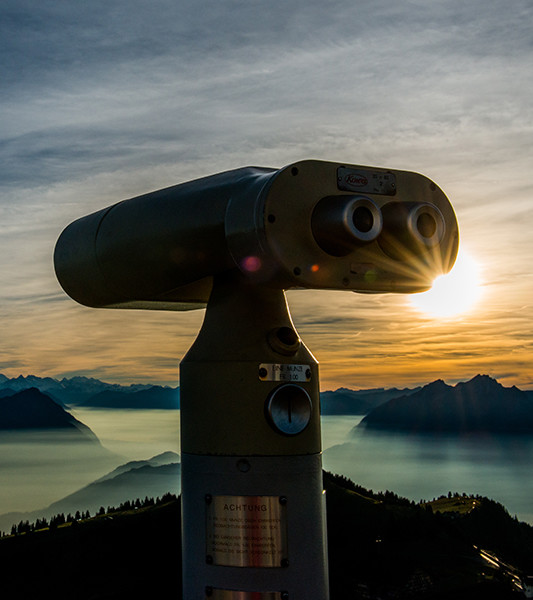 Aussicht von der Rigi Dämmerung